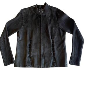 ESCAPADE Stylish MARRÓN Women's Varsity Jacket SIDE M/L